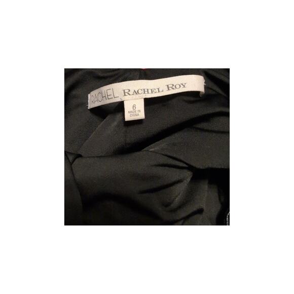 Rachel Roy Pleather & White Jersey Dress Size 6 - Picture 3 of 5